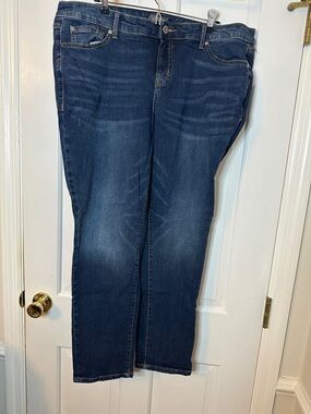 Torrid Boyfriend Dark Indigo Straight Leg Stretch Jeans